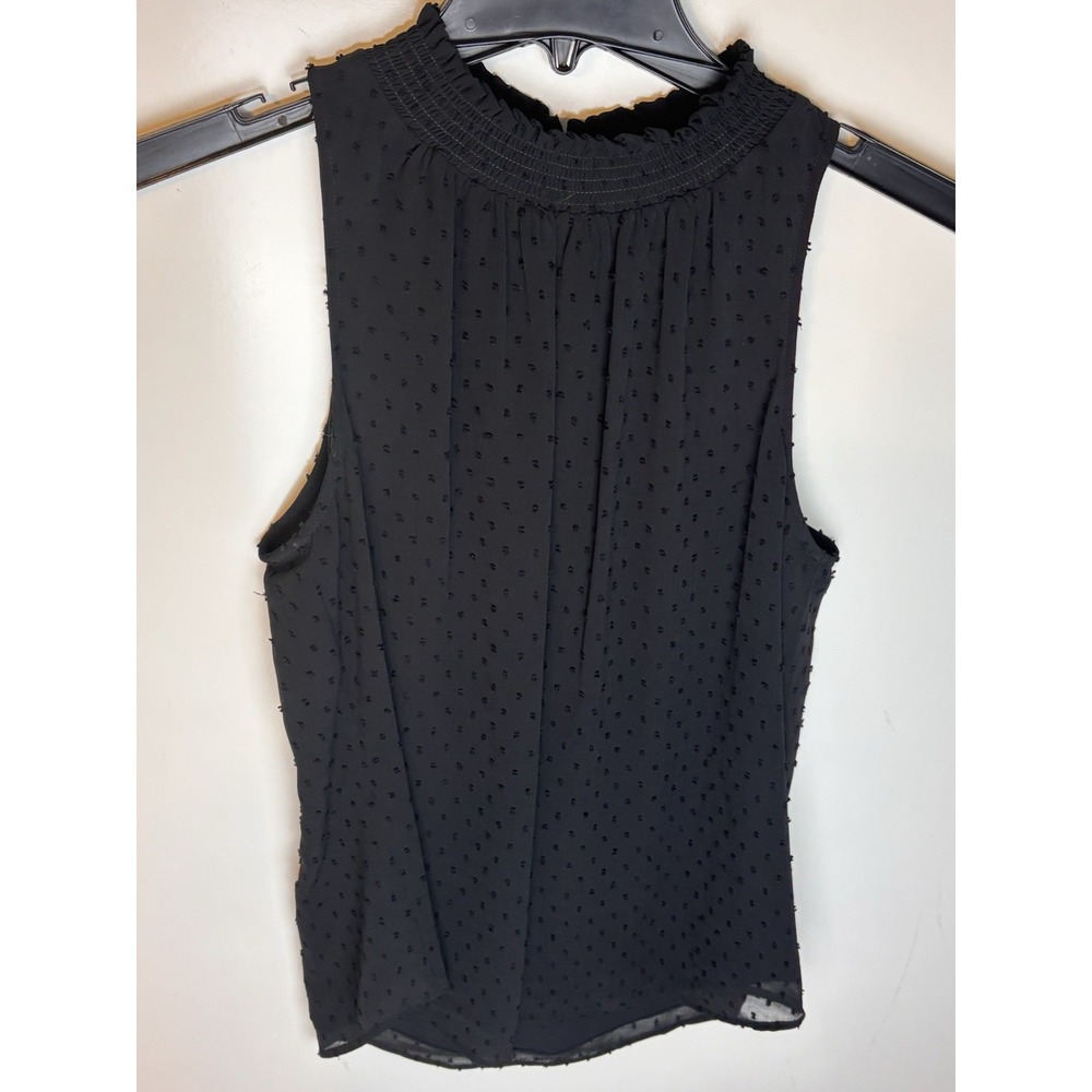 Daniel Rainn Black Top Halter Neck Sleeveless Blouse Top Sz Medium NWT